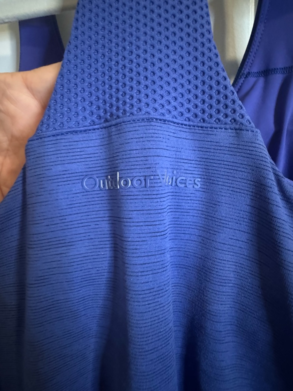 Outdoor Voices Exercise Dress Blue Racerback Built-In Shorts Athletic Dress View 6